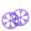 Flower Bomb disc earrings