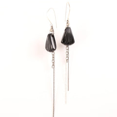 Black Deco Drip earrings