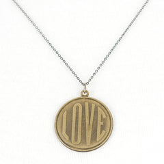 Big Gold Love necklace