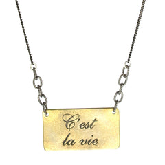 C'est La Vie necklace